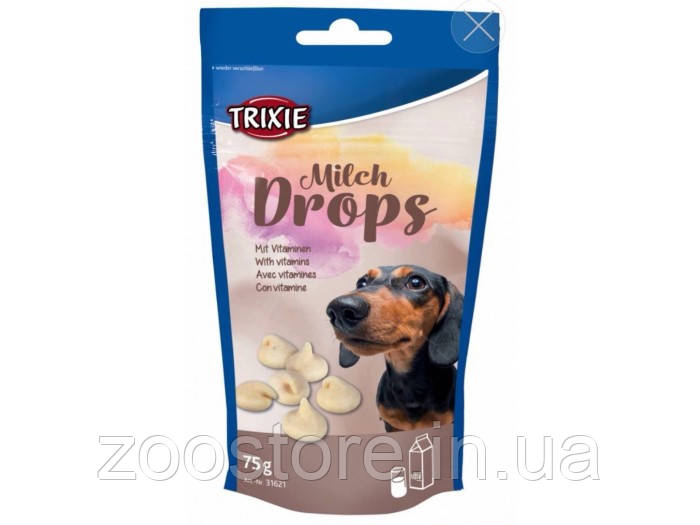 Ласощі для собак Trixie «Milk Drops» 75 р (молоко)