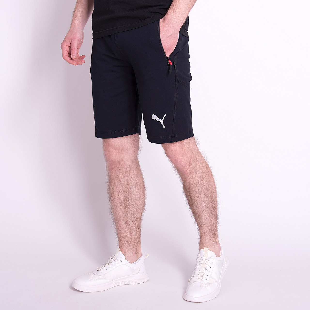 Чоловічі трикотажні шорти PUMA, темно-синього кольору