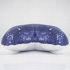 Подушка СИНЯ з паєтками для сублімації ХАМЕЛЕОН серце, фото 2