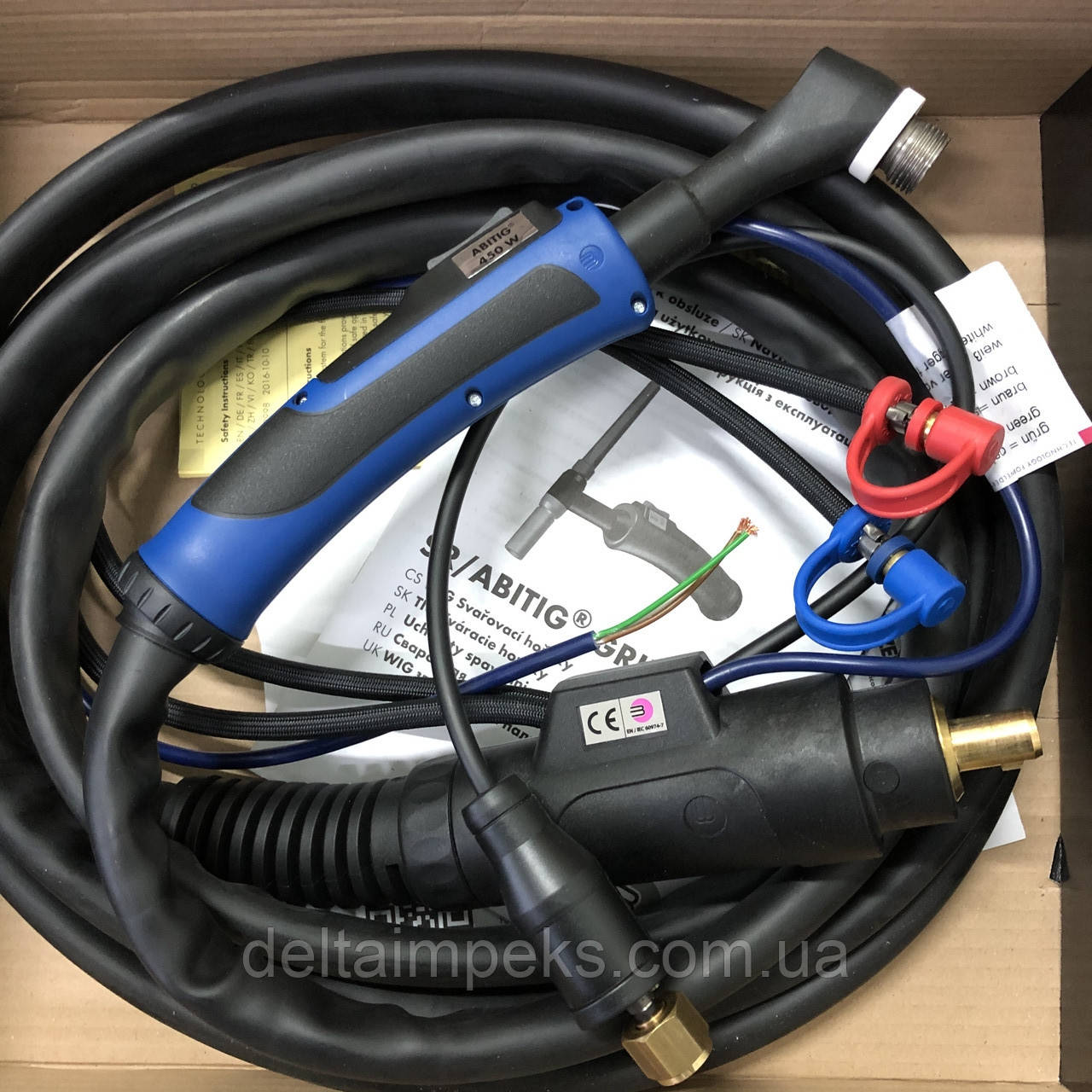 Пальник аргоновий ABITIG 450 W GRIP 4,00 м, охолодження рідиною