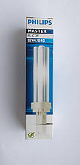 Лампа Philips MASTER PL-C 18W/840/2P G24d-2 4000K