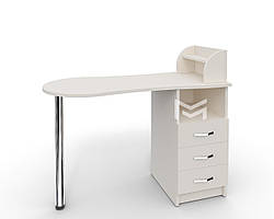 Стіл для манікюру  з ящиками та поличками для лаку M103 "Естет №3"