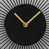Настінні годинники Yoko аналогові чорні, фото 3