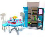 Дитяча іграшкова меблі Глорія Gloria для ляльок Барбі Їдальня 2812. Облаштуйте ляльковий будиночок, фото 3
