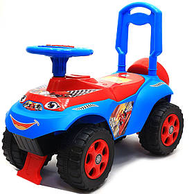 Каталка толокар Doloni Автошка Червоно-синя музична український (0142/12UA)