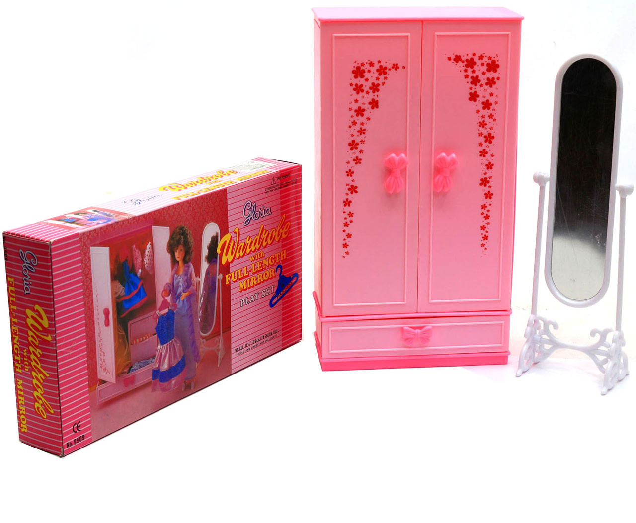 Дитяча іграшкова меблі Глорія Gloria для ляльок Барбі Гардеробна 9509. Облаштуйте ляльковий будиночок, фото 1