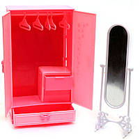 Дитяча іграшкова меблі Глорія Gloria для ляльок Барбі Гардеробна 9509. Облаштуйте ляльковий будиночок, фото 3