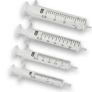Шприц BD Discardit 10 мл 2-компонентний, голка 21G (0,8х40 мм)