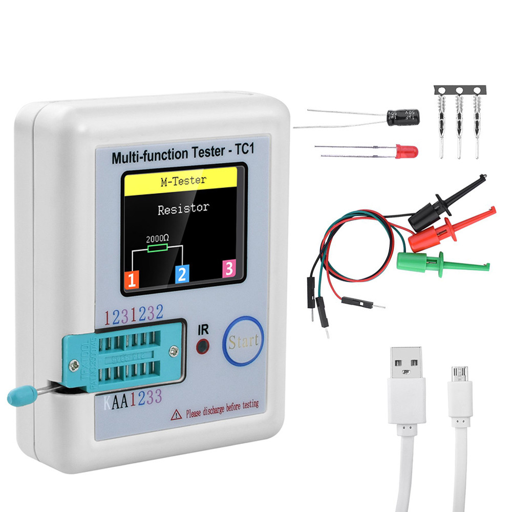 Тестер радіокомпонентів LCR-TC1, Вимірювач ESR LCR, ATmega324PA, акумулятор 350mAh