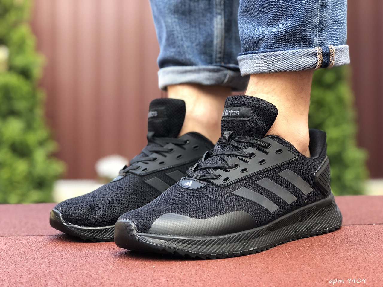 Крихітки чоловічі чорні в стилі Adidas