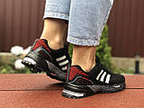 Кросівки жіночі Adidas Marathon, чорні з червоним, фото 3