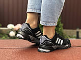 Кросовки жіночих Adidas Marathon, чорно - білі (Розмер 36,38,39), фото 4