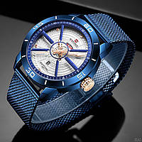 Мужские наручные часы Naviforce NF9155 Blue-White