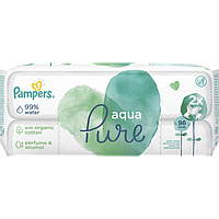 Детские влажные салфетки Pampers Aqua Pure с клапаном, 2x48 шт