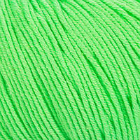 Нитки пряжа для в'язання бавовна / акрил BABY COTTON GAZZAL Бебі котон Газзал № 3427 - салат неон
