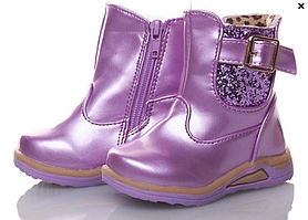 Черевики (чоботи) дитячі для дівчинки, рожеві, розміри 20,22