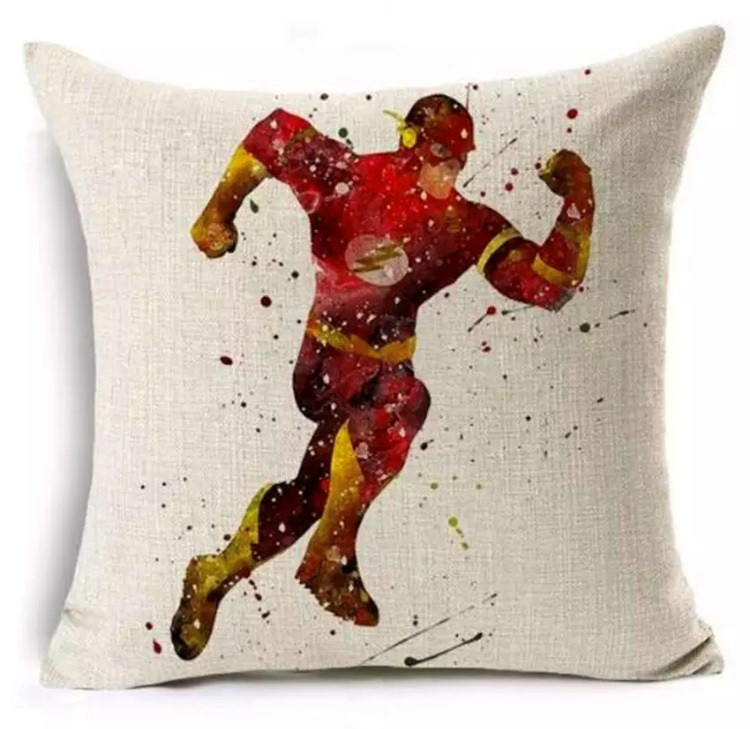 Декоративна подушка для дитячої Марвел Супергерої - Блискавка Флеш - 45х45 см, фото 1