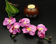 Искусственные цветы «Орхидея с корнем» бело - розово - сиреневые
