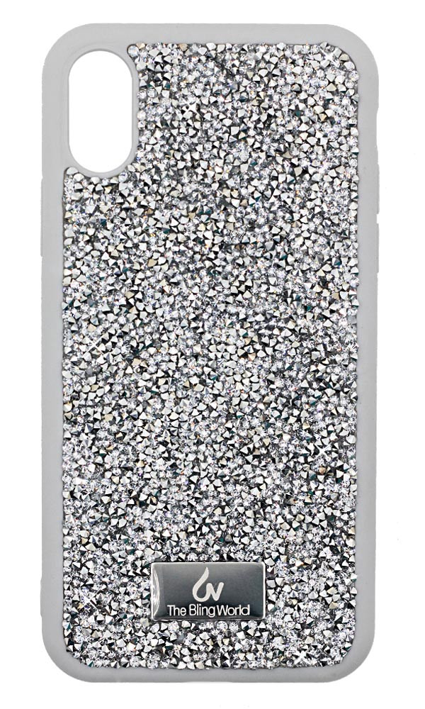 Apple iPhone X/XS Чохол-накладка The Bling World Silver