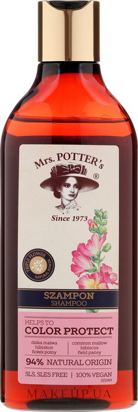 Шампунь Mrs. Potter's Color Protect для фарбованого волосся, 390 мл