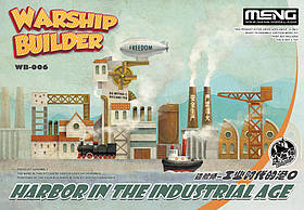 WARSHIP BUILDER – The Harbor in The Industrial. Збірна модель мультяшного порту (збирання без клею). MENG MODEL
