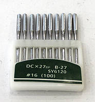Иглы для промышленного оверлока Soontex DC*27 №100 ВР (для трикотажа)