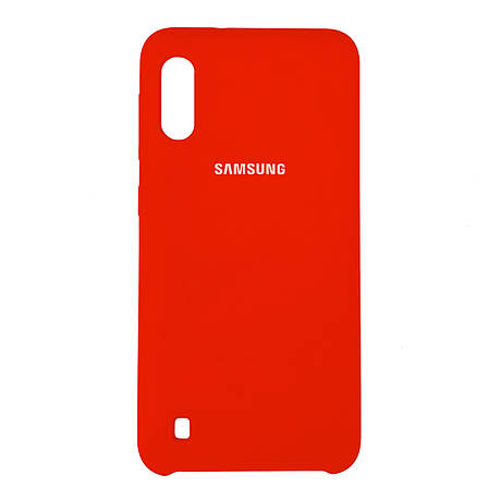Silicone Case Premium на Samsung A01 / A015 Red, фото 2