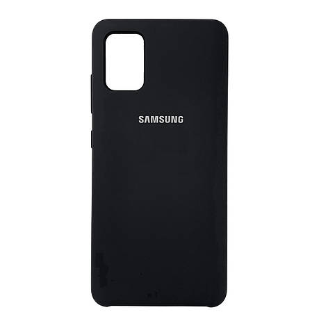 Silicone Case Premium на Samsung A71 / A715 Black, фото 1