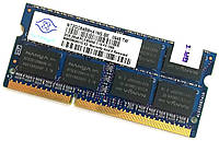 Оперативная память для ноутбука Nanya SODIMM DDR3 2Gb 1066MHz 8500S 2R8 CL7 (NT2GC64B8HA1NS-BE) Б/У