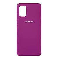 Silicone Case Premium на Samsung A71 / A715 Fuchsia