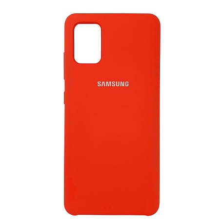 Silicone Case Premium на Samsung A71 / A715 Red, фото 2