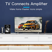 Кабель Audio 3.5мм-2RCA Vention PVC gold-plated 1m Black (BCFBF), фото 3