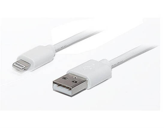 Кабель USB-Lightning REAL-EL 1m White (EL123500033), фото 1