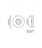 Датчик руху інфрачервоний накладний FOCUS білий 360° 088-001-0001, фото 3