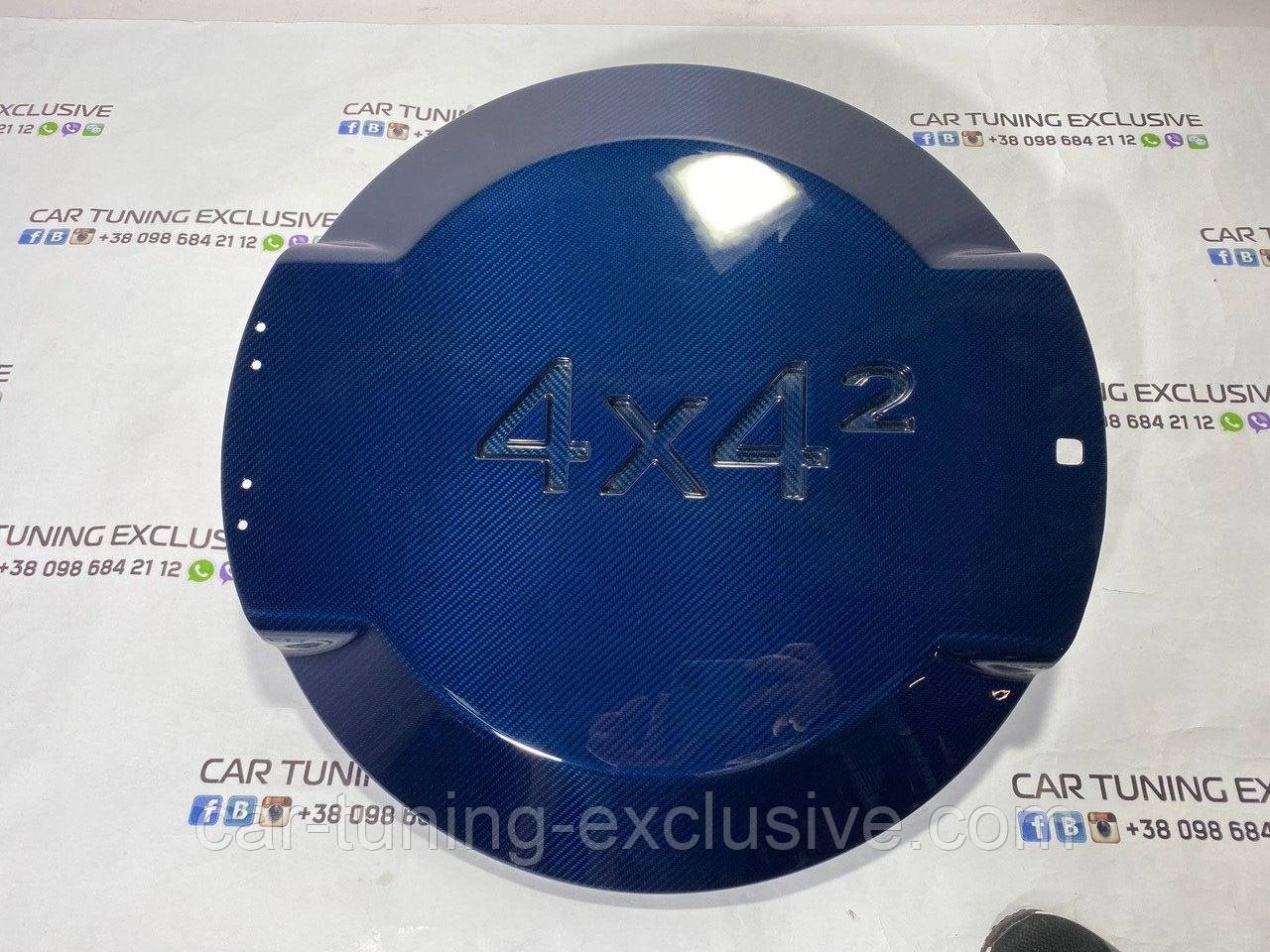 BRABUS spare wheel holder (blue carbon) for Mercedes G-class