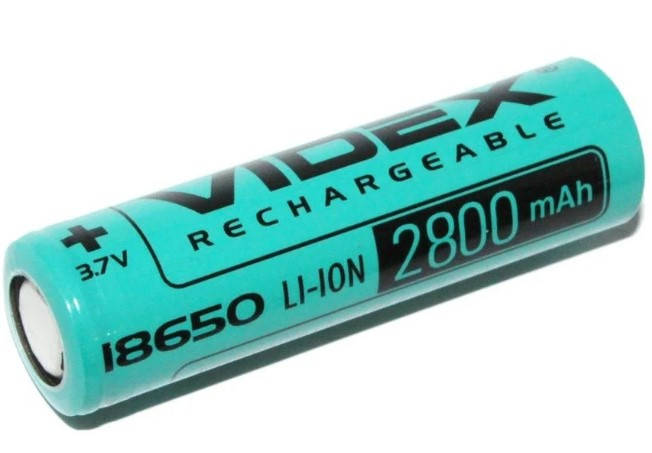 Акумулятор Videx Li-Ion 18650 (без захисту) 2800 mAh, фото 2