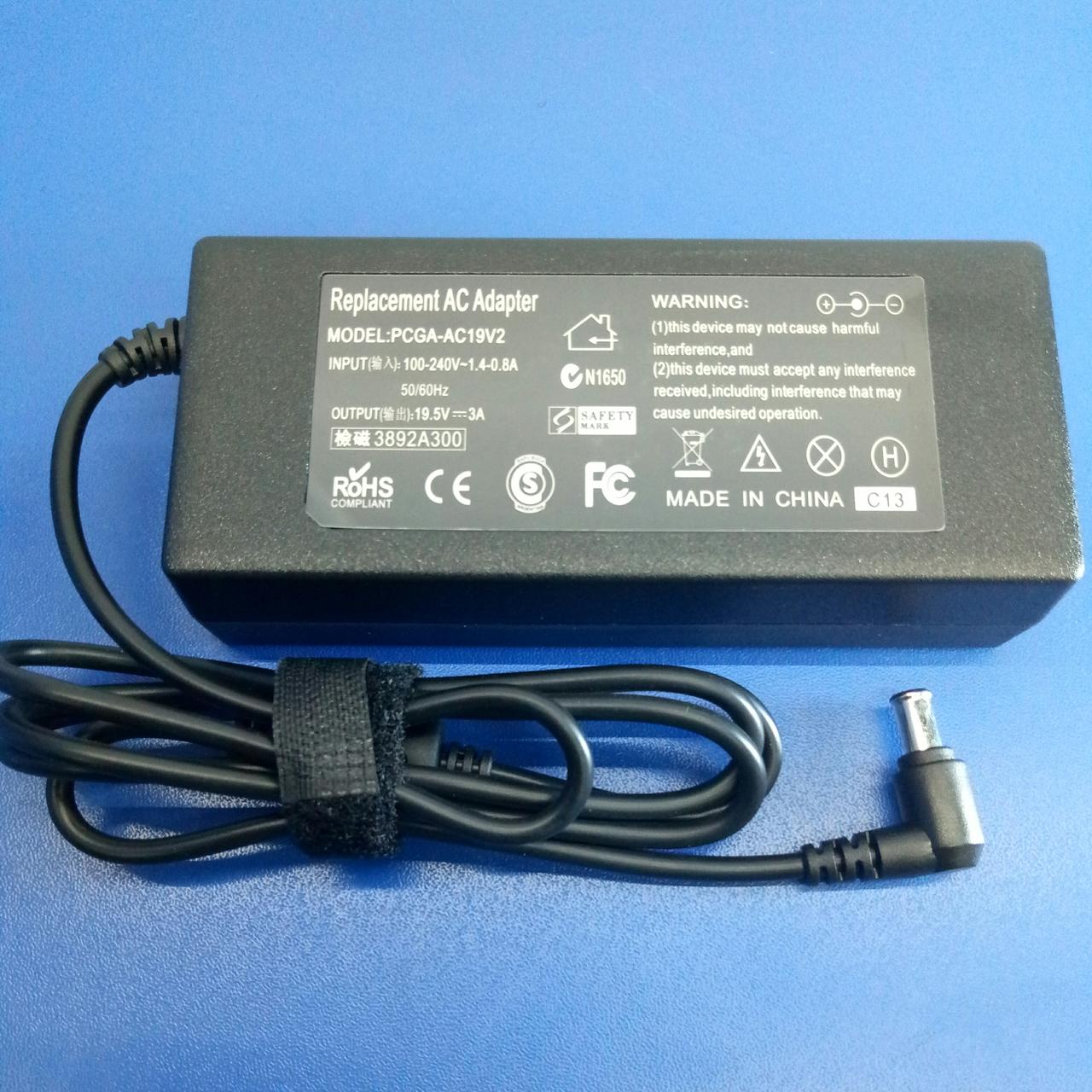 Зарядний пристрій Sony 19,5 V 3,0 A 6,0*4,4 (Sony) {oo}60W, фото 1