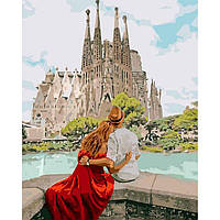 Картина раскраска по номерам на холсте - 40*50см Идейка КН4689 Романтическая Испания