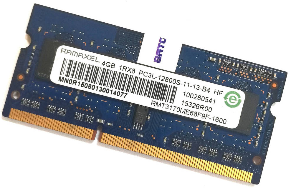 Ram Memory Rmt3170me68f9f Оперативная память для ноутбука Ramaxel