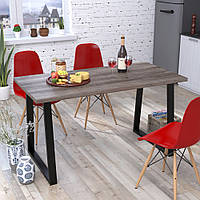 Сучасний стіл лофт прямокутний обідній Титан Loft Design Дуб Палена