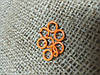 Кнопка трикотажна жовтогаряча 9,5 мм (1440 шт.) оранж, фото 2