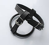 Шлейка для небольших пород собак "Lockdog" черная с бусинами, фото 4