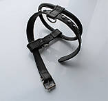 Шлейка для небольших пород собак "Lockdog" черная с бусинами, фото 2