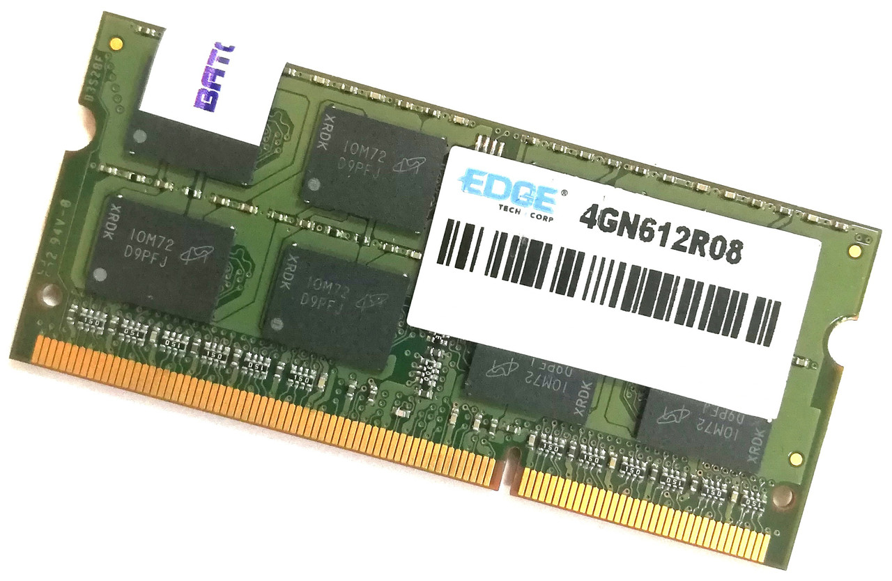 Оперативна пам'ять для ноутбука Edge USA SODIMM DDR3 4Gb 1333MHz PC3-10600S 2R8 CL9 (4GN612R08) Б/В