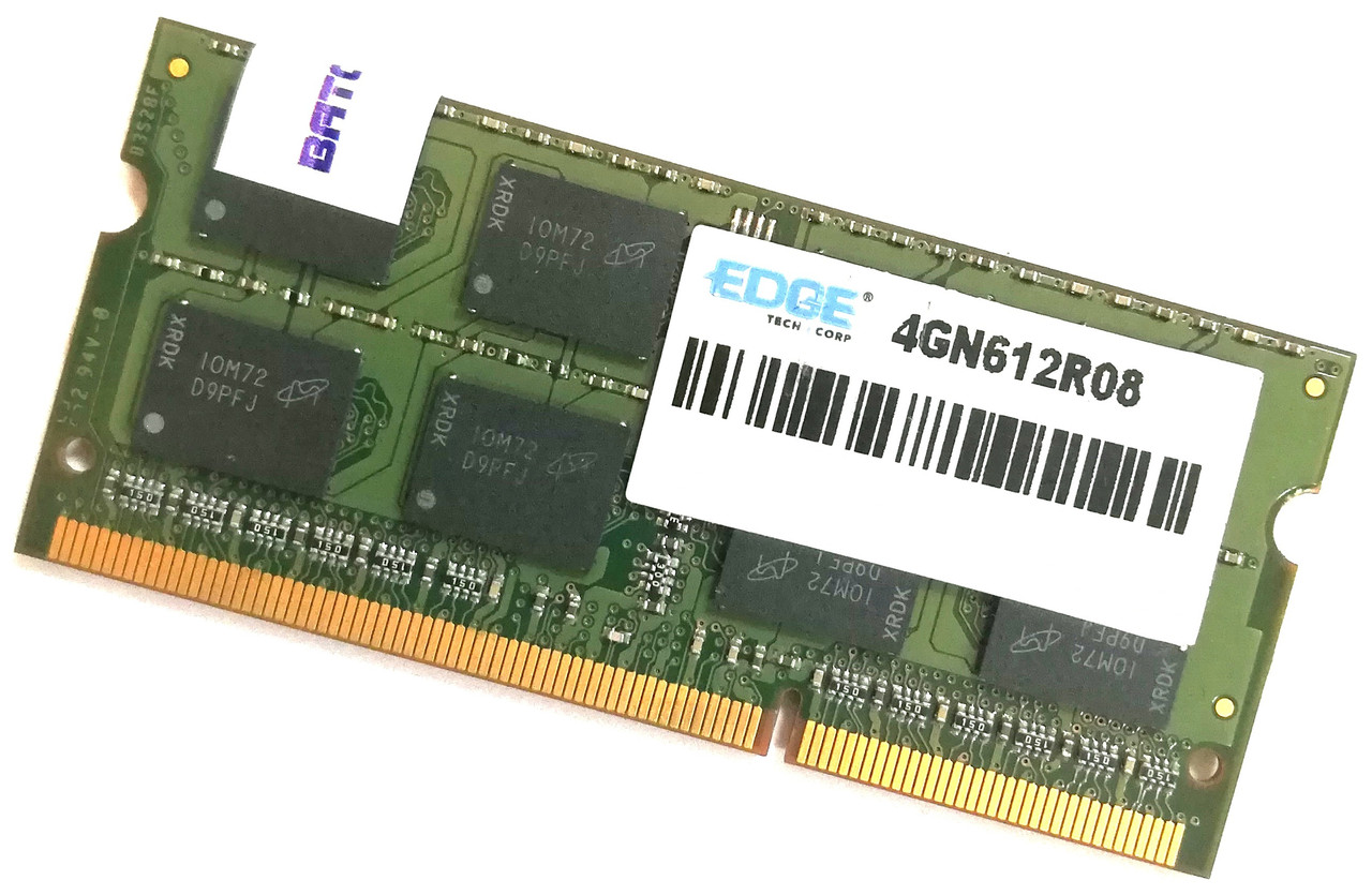 Оперативна пам'ять для ноутбука Edge USA SODIMM DDR3 4Gb 1333MHz 10600S 2R8 CL9 (4GN612R08) Б/В, фото 1