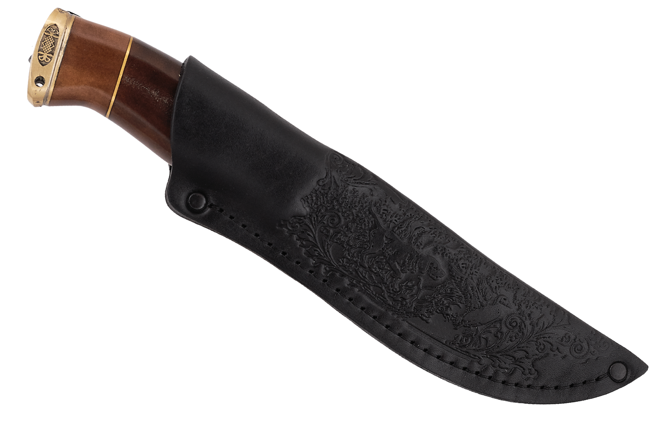 Шкіряний чохол (піхви) для ножа (215х50мм, чорний, шкіра)