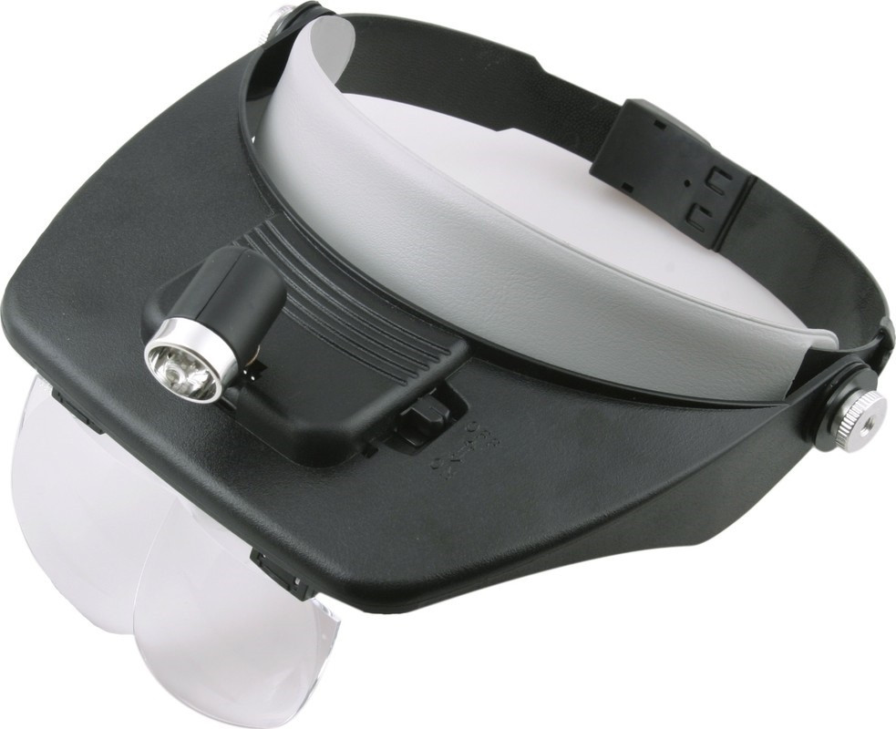 Лупа бінокулярна MG81001 (MP244L) з підсвіткою, 1,2Х 1,8х 2,5Х 3,5Х, фото 1