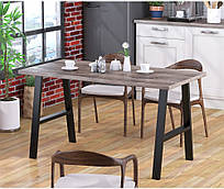 Сучасний стіл прямокутний обідній лофт для офісу Атлант Loft Design Дуб Палена