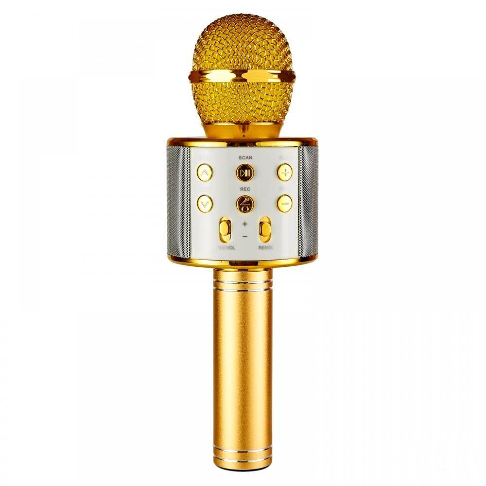 Bluetooth караоке мікрофон WSTER WS858 GOLD