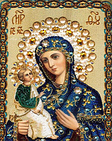 Набор алмазной вышивки "Черниговская-Гефсиманская икона Божией Матери "полная выкладка ,мозаика 5d, 30х40 см